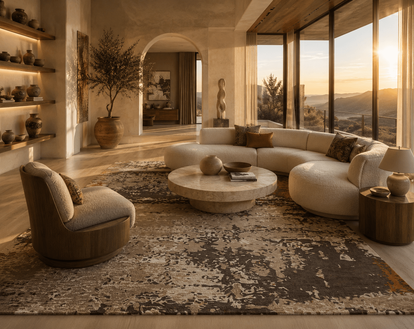 Hand Tufted Abstract Ember Rug