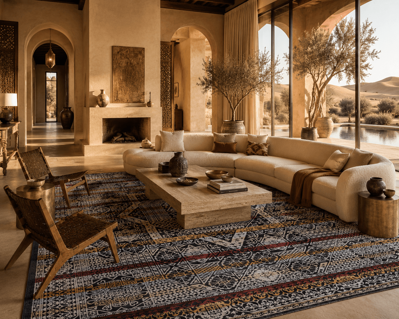 Hand knotted Transitional Carpets