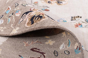 Hand Knotted Transitional Wool & Silk Carpet