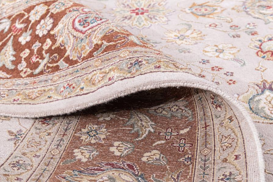 Hand Knotted Transitional Wool & Silk Carpet