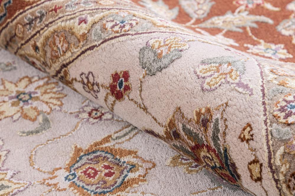 Hand Knotted Transitional Wool & Silk Carpet