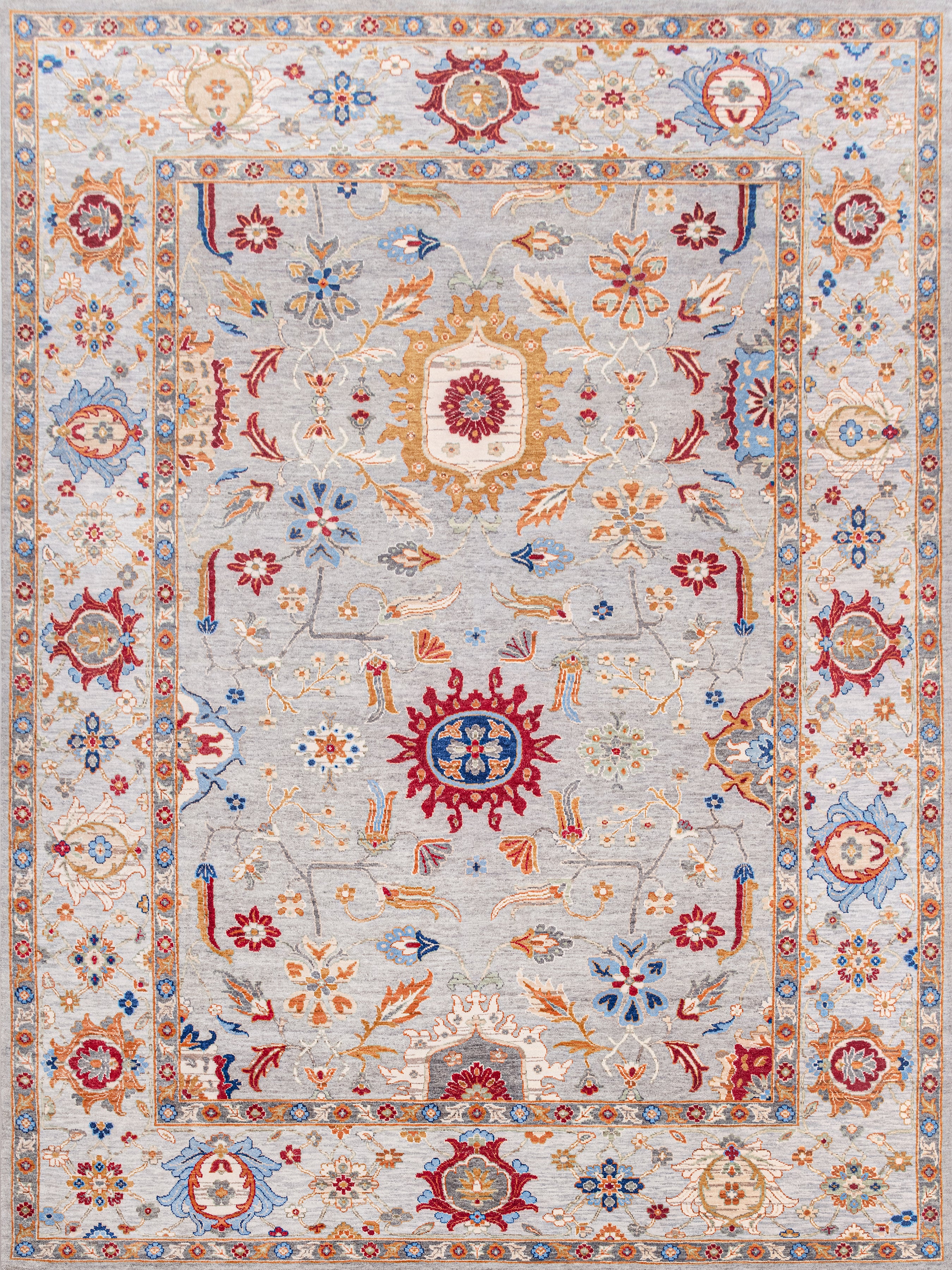 Hand Knotted Traditional Ousahk Carpet