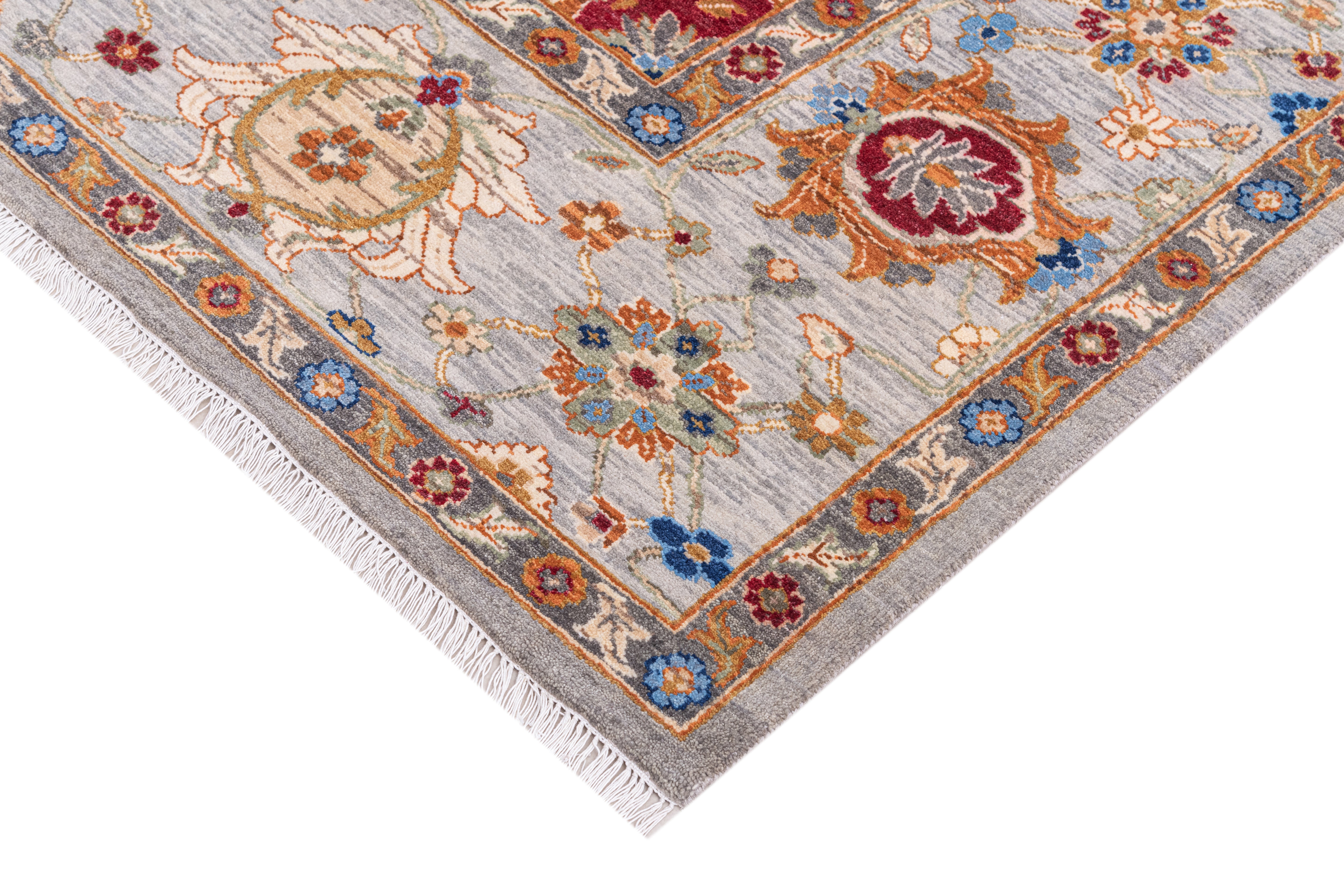 Hand Knotted Traditional Ousahk Carpet