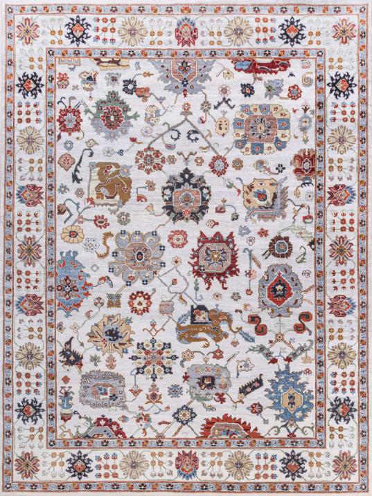 Hand Knotted Traditional Ousahk Carpet