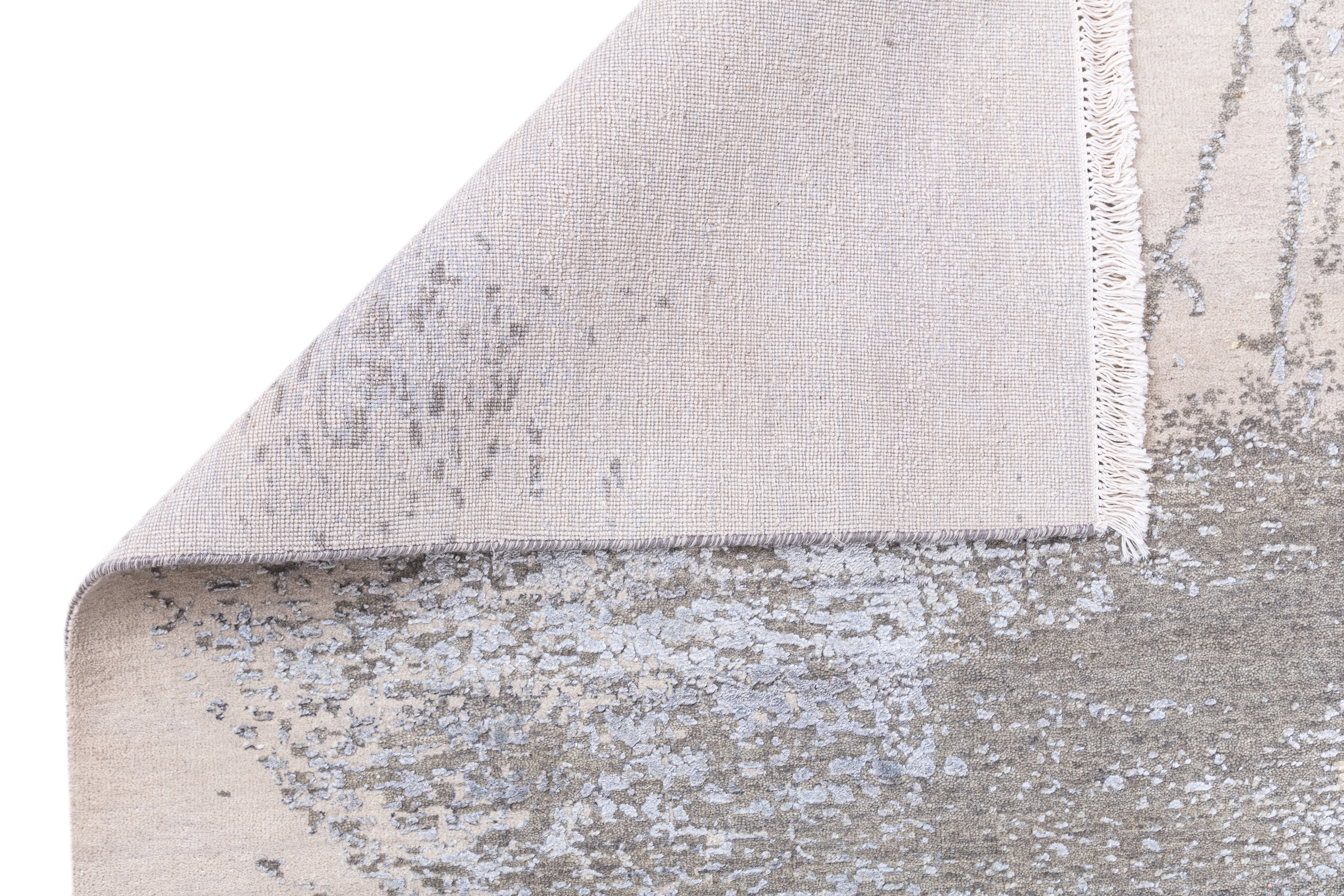 Hand Knotted Wool & Silk Carpet