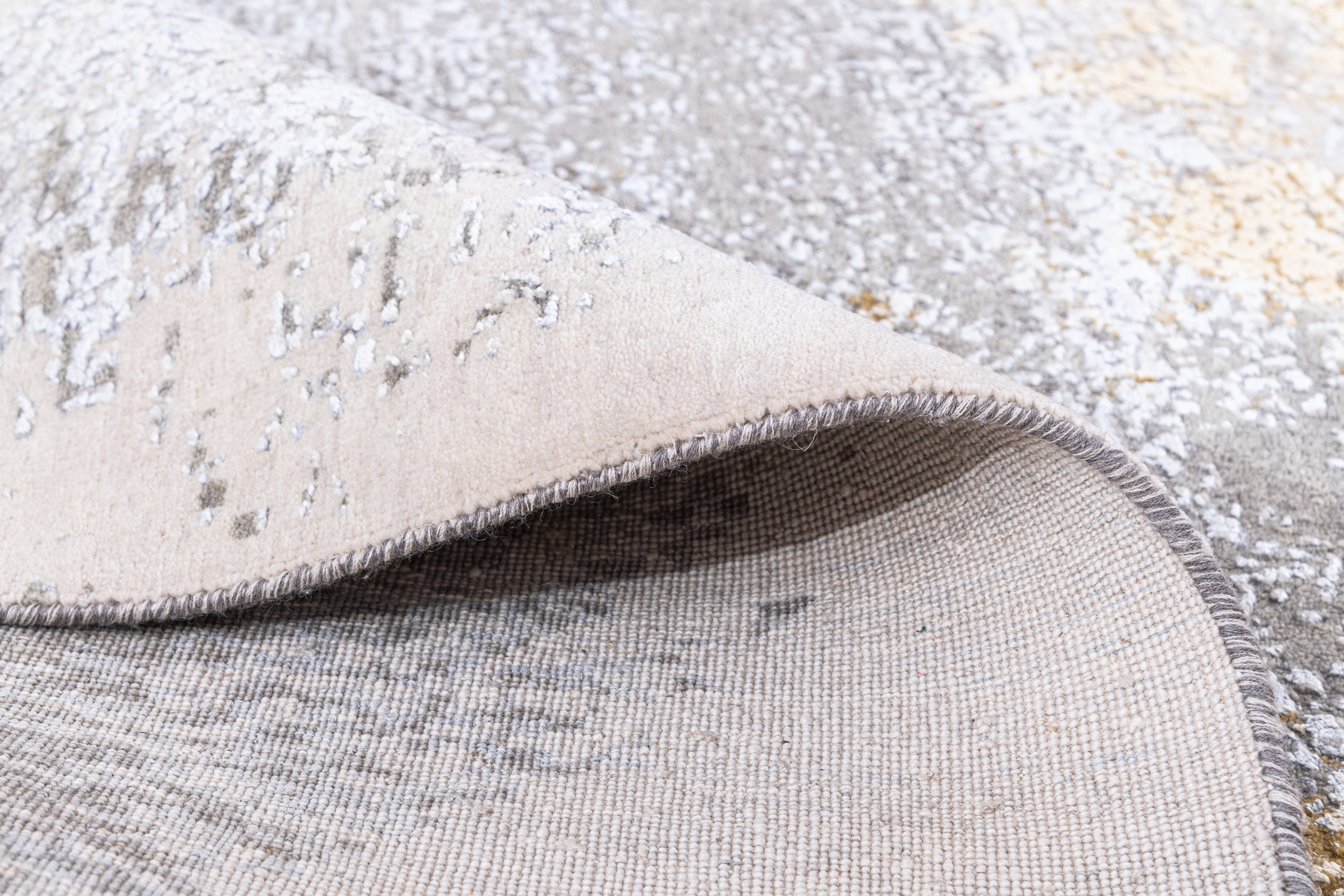Hand Knotted Wool & Silk Carpet