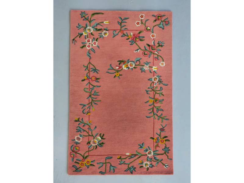Hand Tufted Rosette Garden Rug
