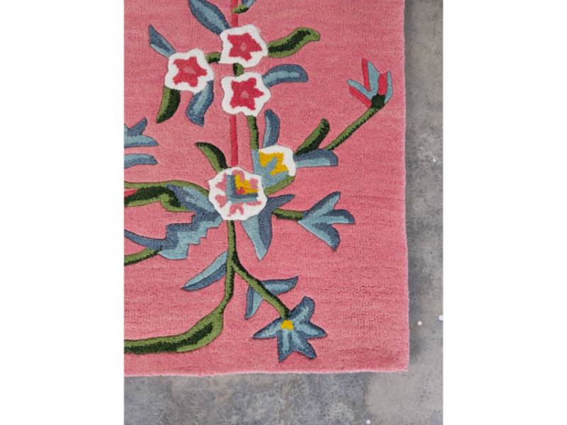 Hand Tufted Rosette Garden Rug