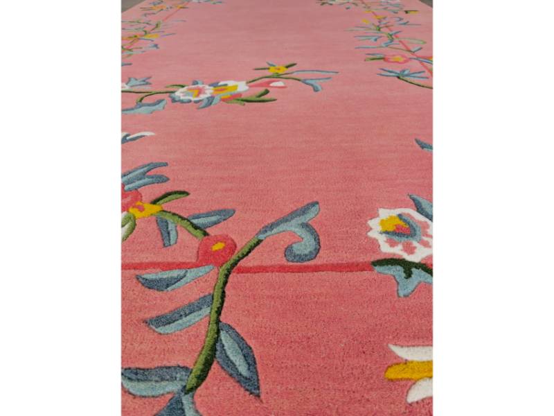 Hand Tufted Rosette Garden Rug