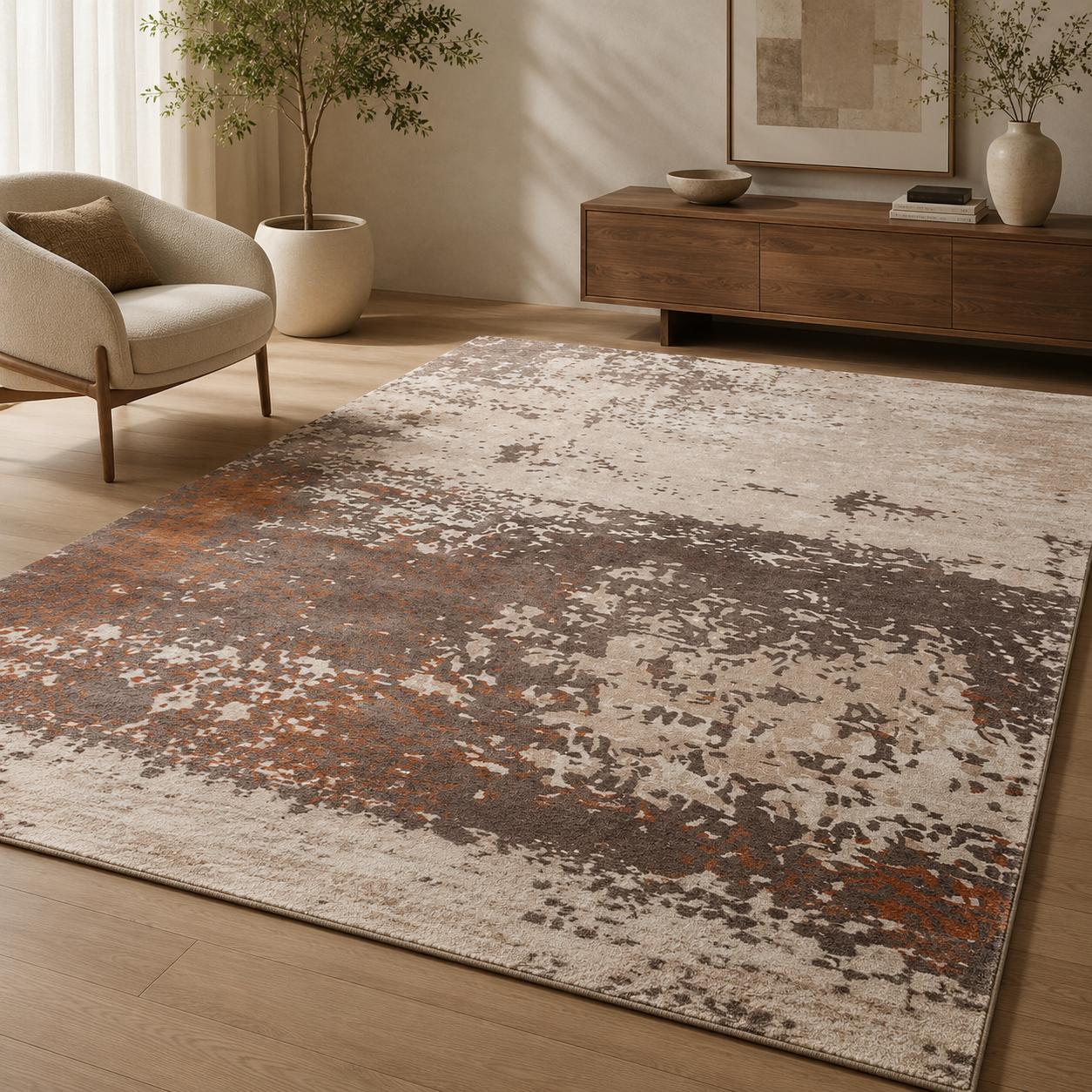 Hand Tufted Abstract Ember Rug