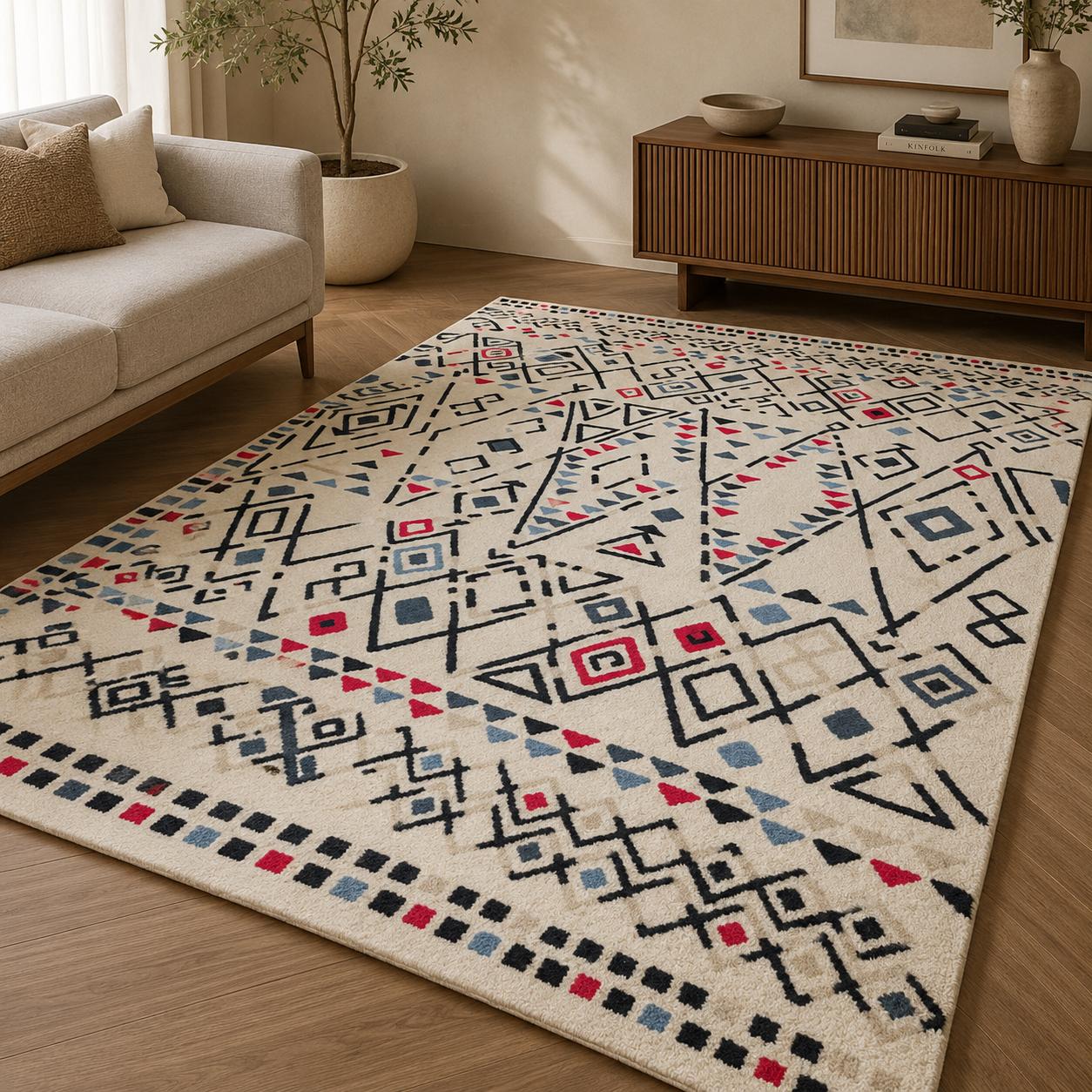 Hand Tufted Sahara Symbols Rug