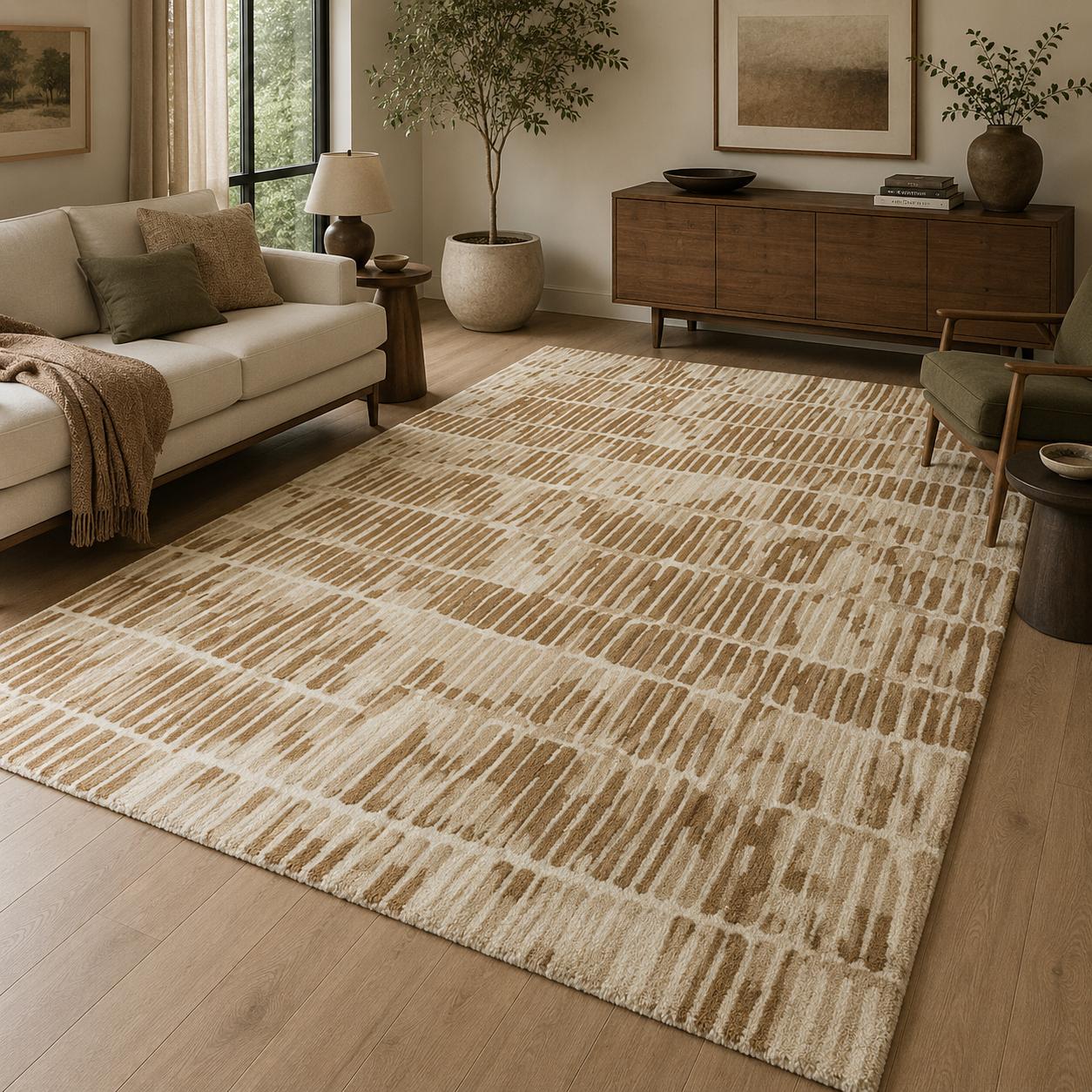 Hand Tufted Timber Lines Rug