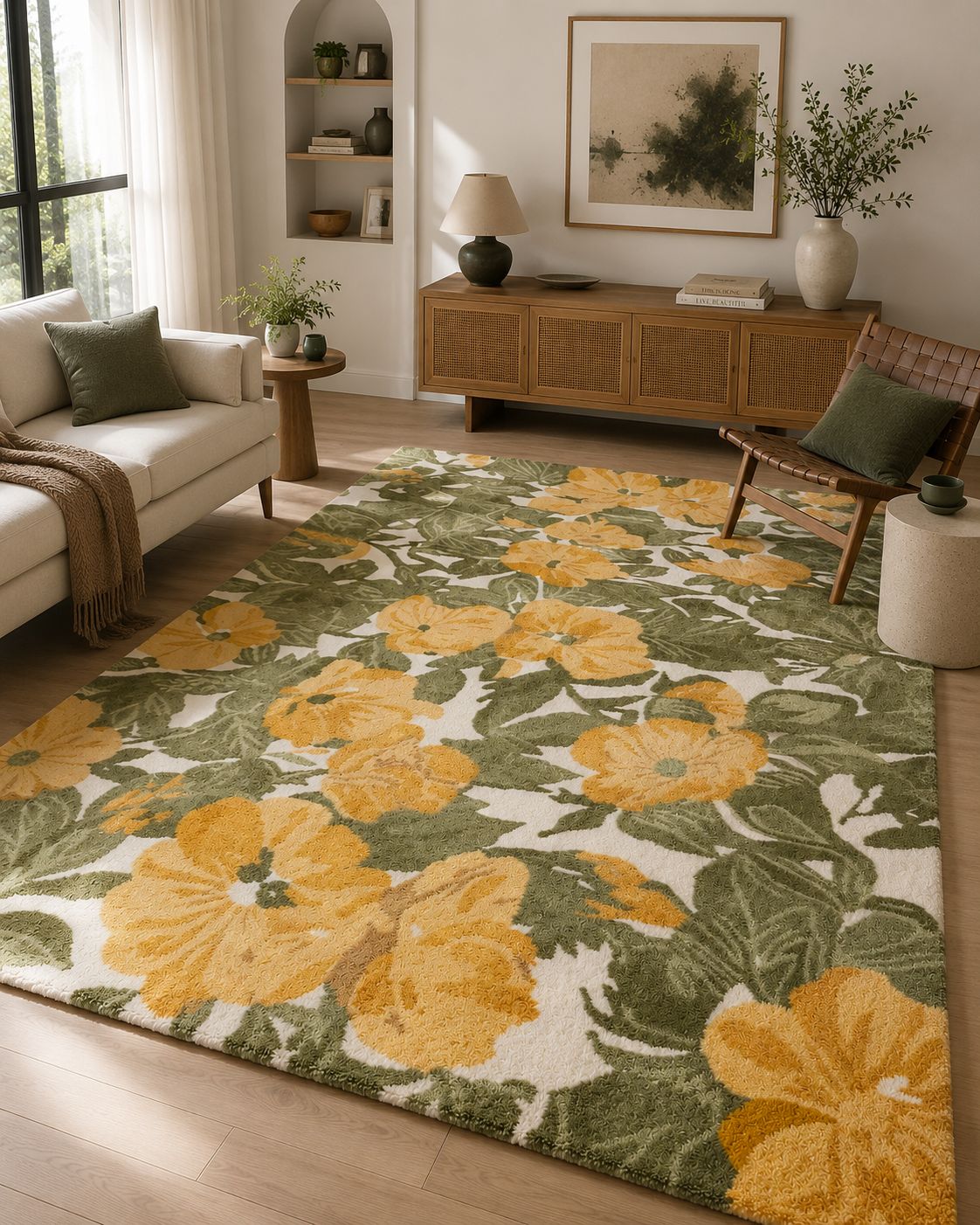 Hand Tufted Golden Meadow Rug